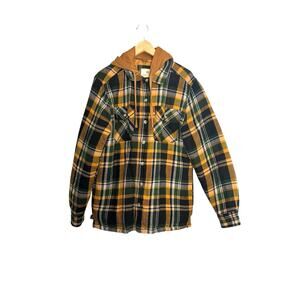 Legendary Whitetails Men's Maplewood Hooded Flannel Shirt Jacket Size Large